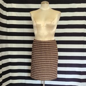Talbots Black and Cream Pencil Skirt